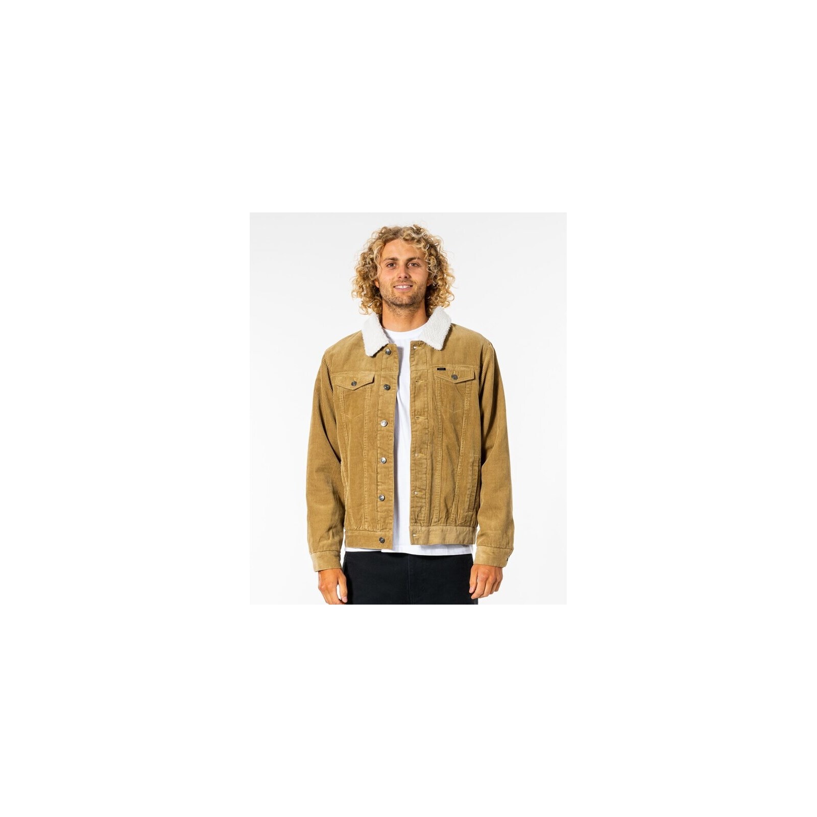 bunda RIP CURL - State Cord Jacket Dark Khaki (9660) velikost: S