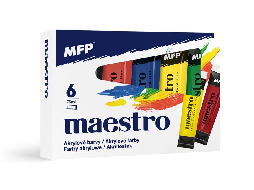 MFP 6300664 Akrylová barvy set Maestro 6 x 75ml