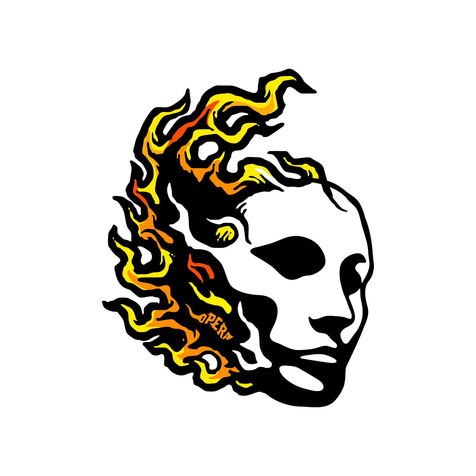 samolepka OPERA - Fire Mask Sticker 5 Pk Multi (MULTI)