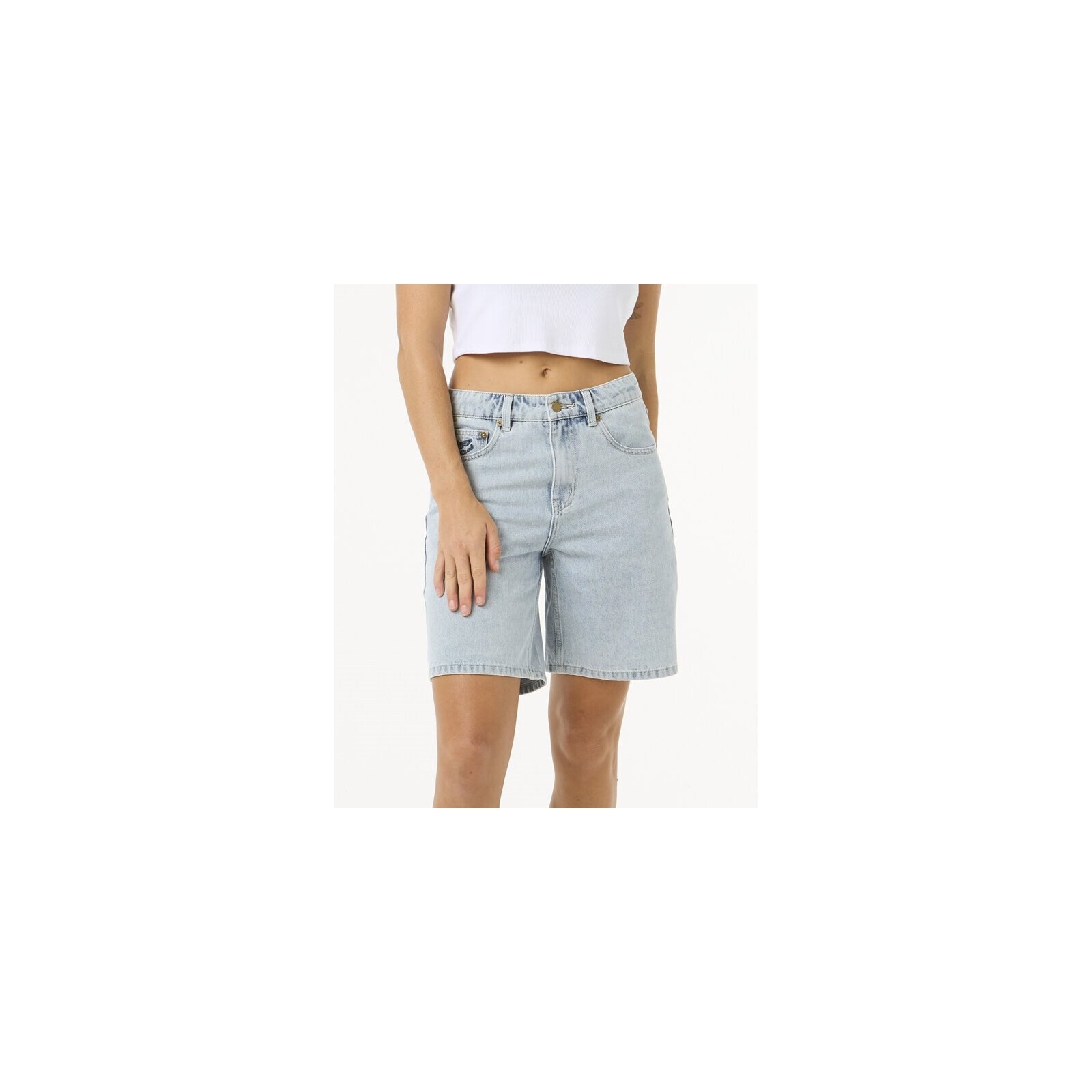 kraťasy RIP CURL - Aggie Relaxed Denim Short Vintage Blue (4656) velikost: 34