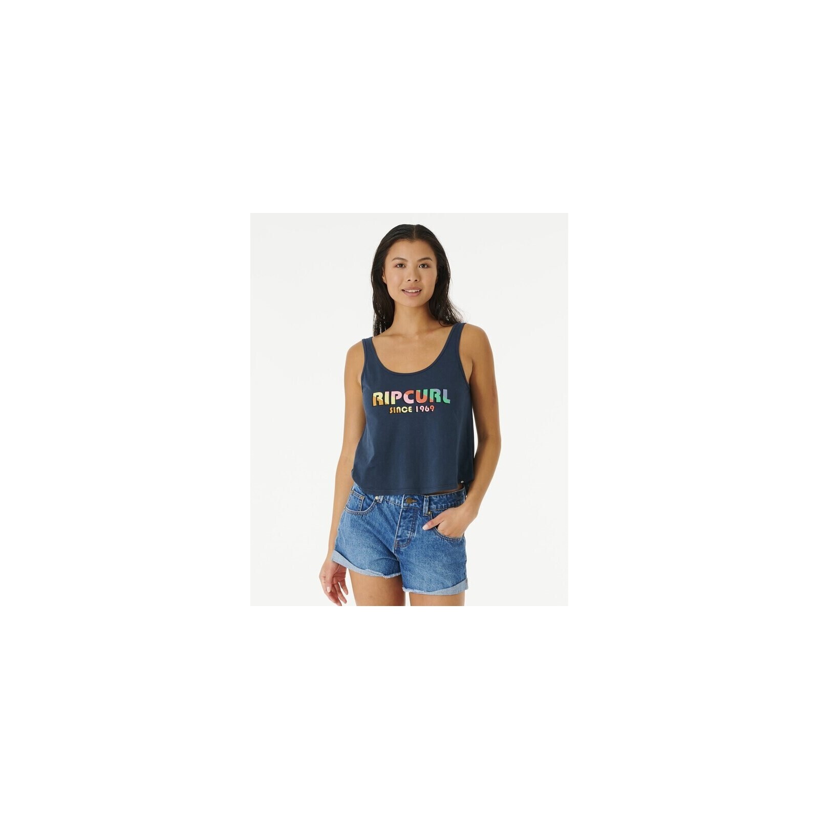 tílko RIP CURL - Icons Of Surf Pump Font Tank Navy (49) velikost: S