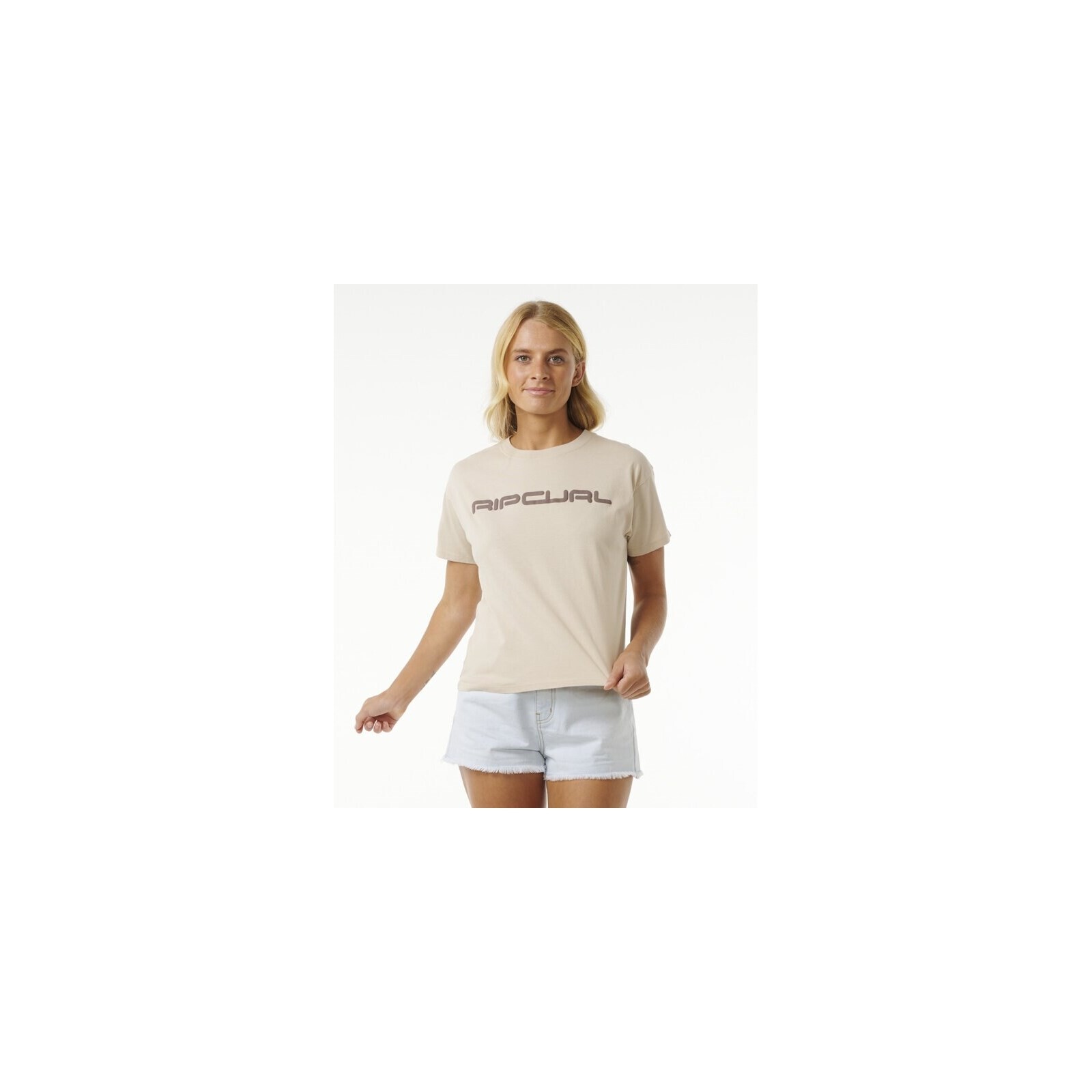 triko RIP CURL - Icons Of Surf Relaxed Tee Natural (31)