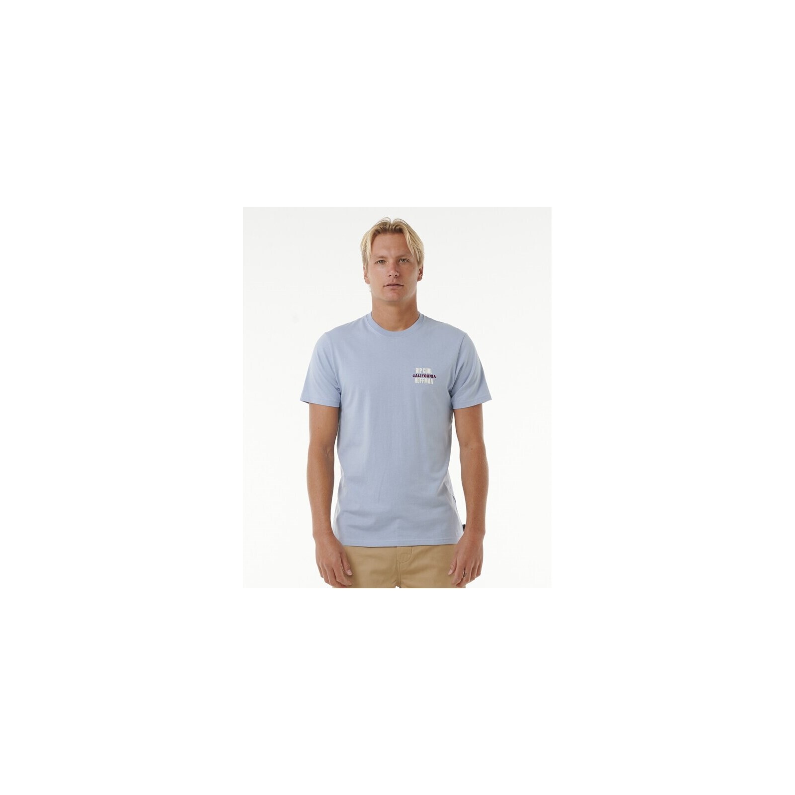 triko RIP CURL - Surf Revival Hoffman Decal Tee Spray Blue (2139) velikost: M