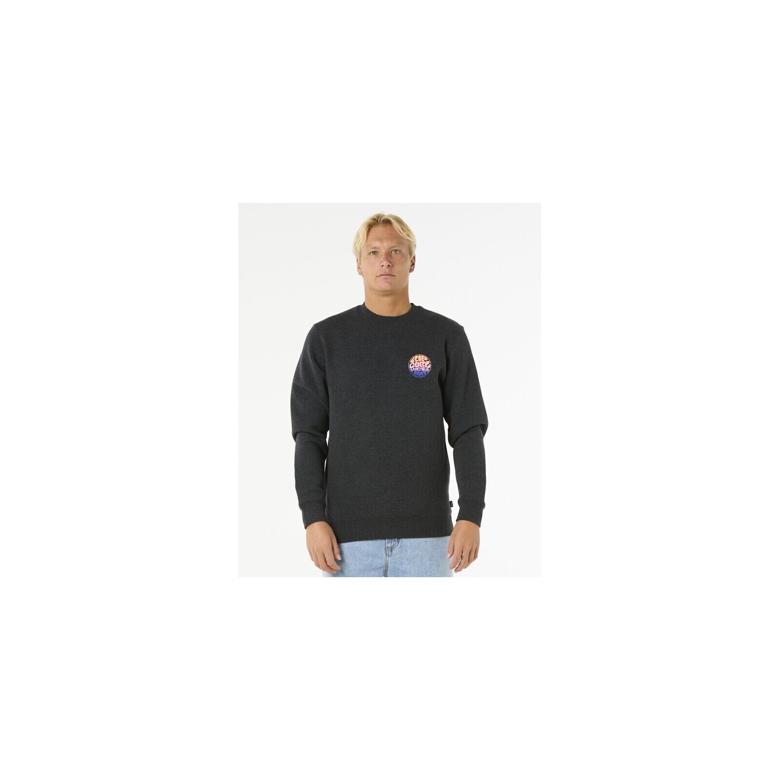 mikina RIP CURL - Wetsuit Icon Crew Black Marle (3442) velikost: M