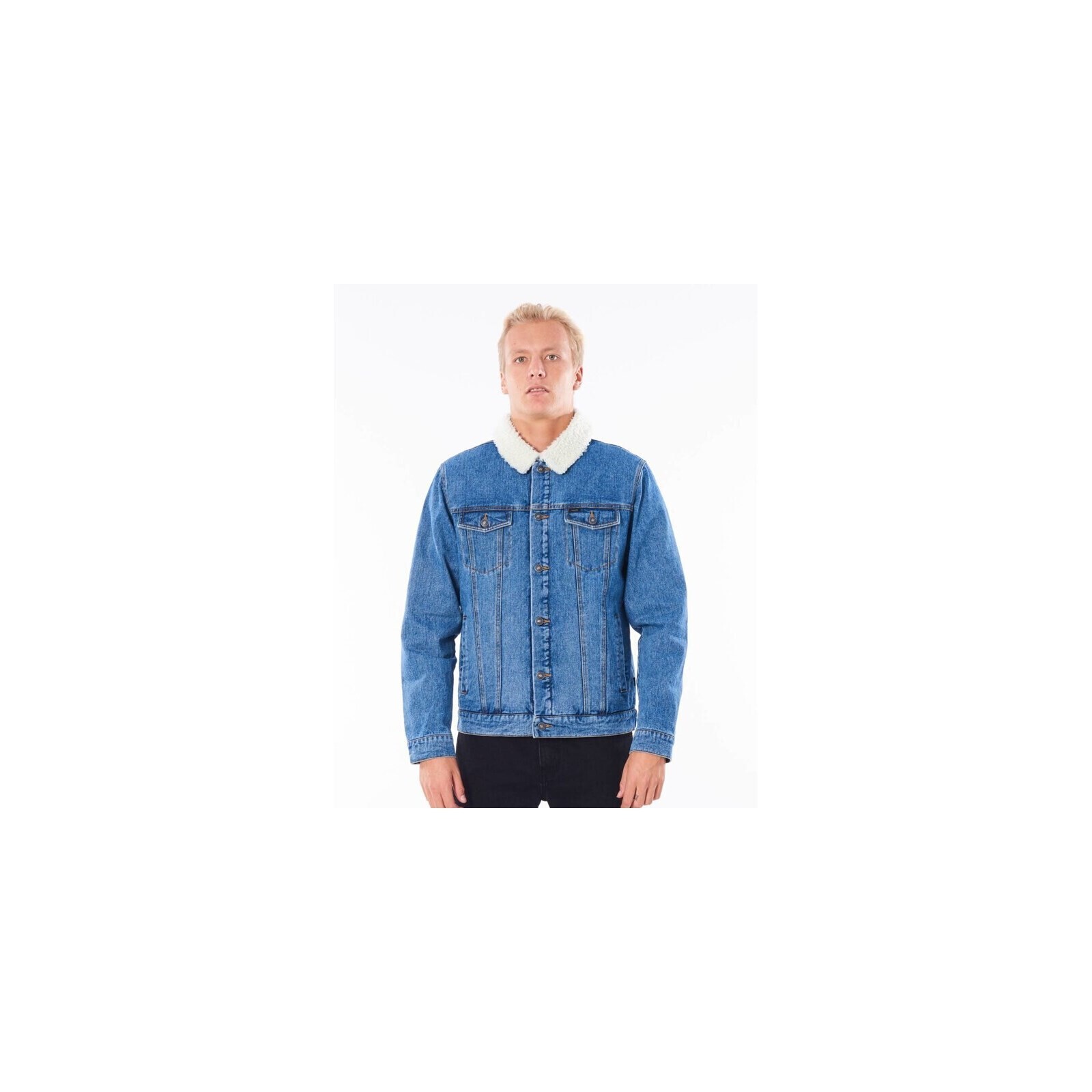 bunda RIP CURL - Angus Denim Jacket Mid Blue (8962) velikost: M