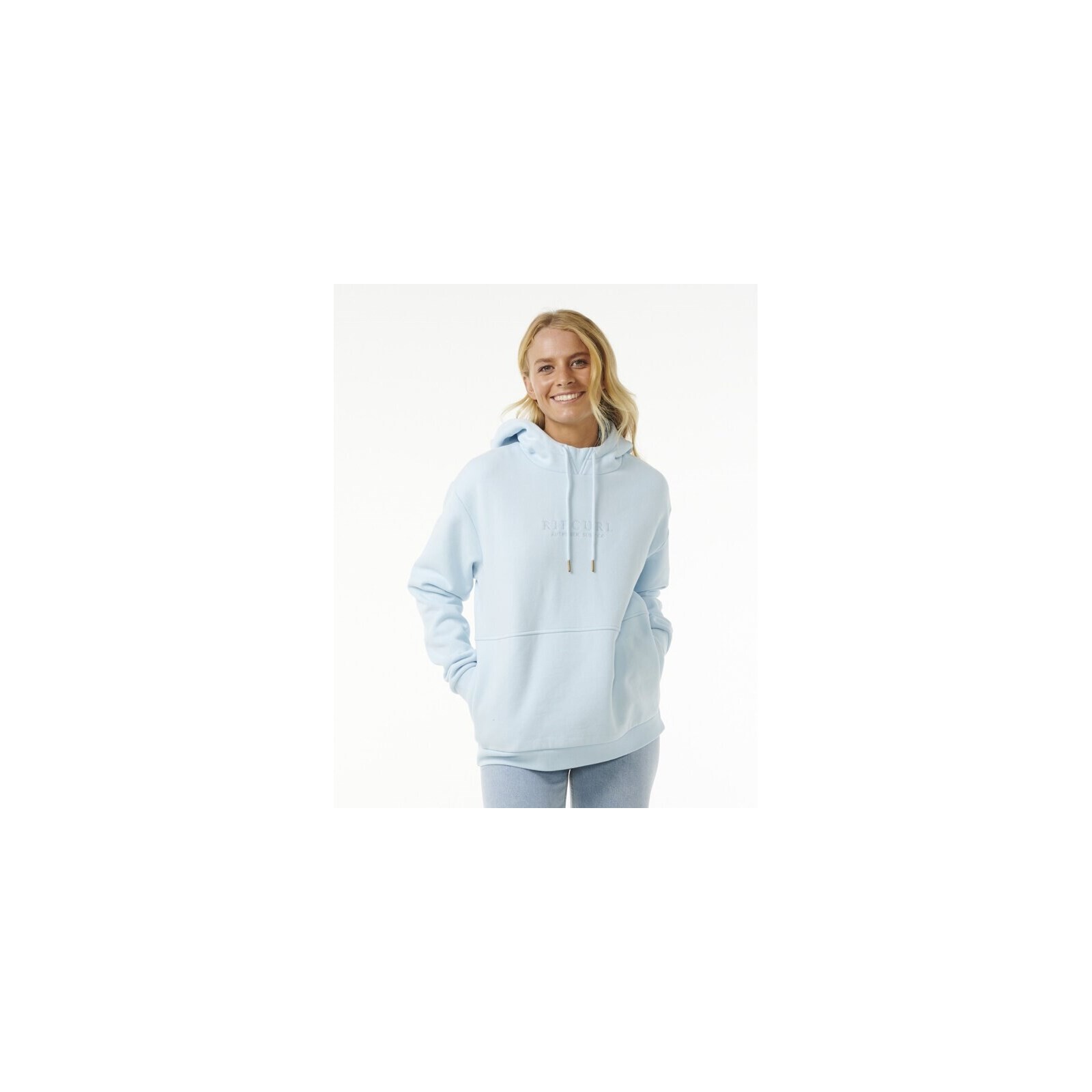 mikina RIP CURL - Premium Surf Hoodie Light Blue (1080) velikost: S