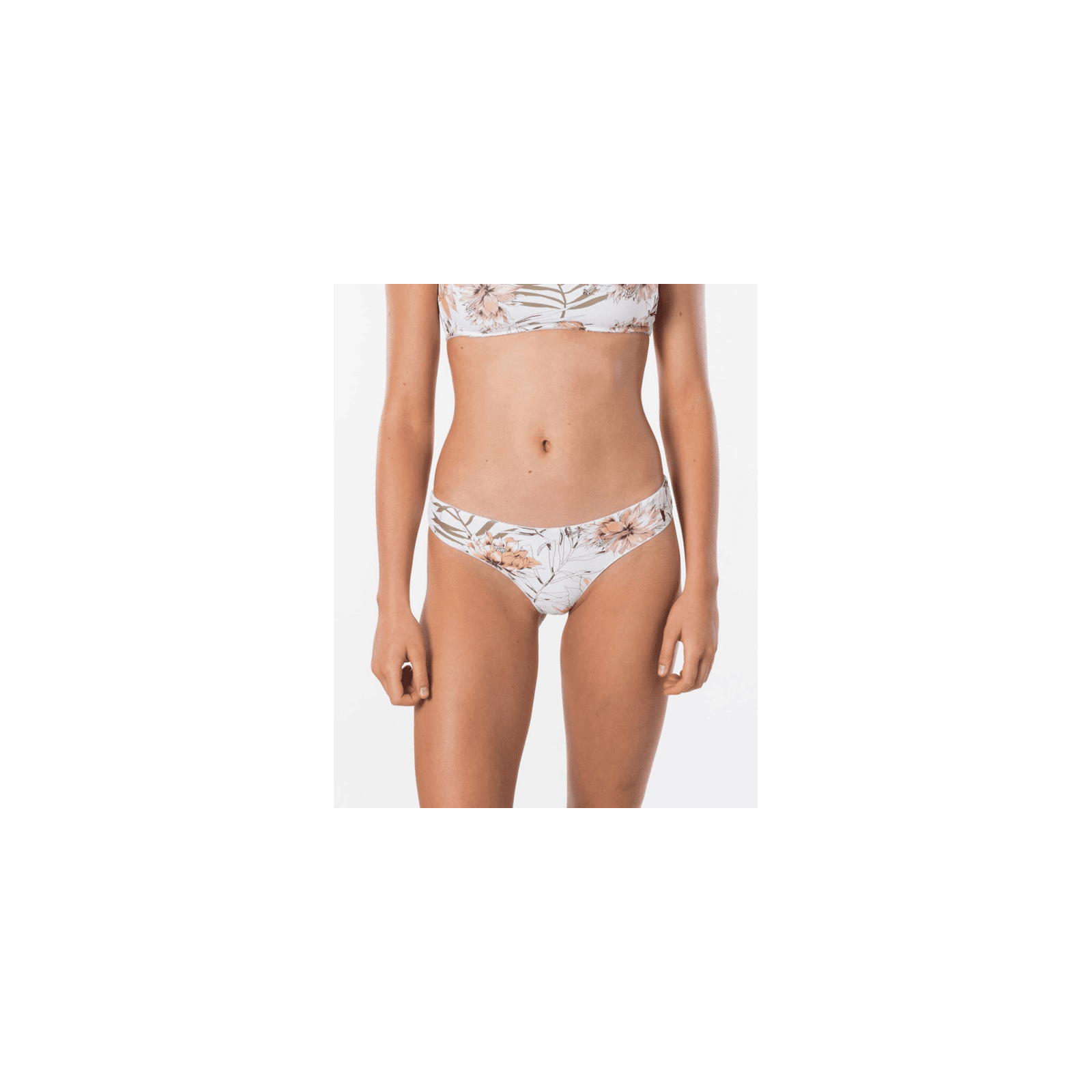 plavky RIP CURL - Playa Blanca Ruched Chky White (1000) velikost: L