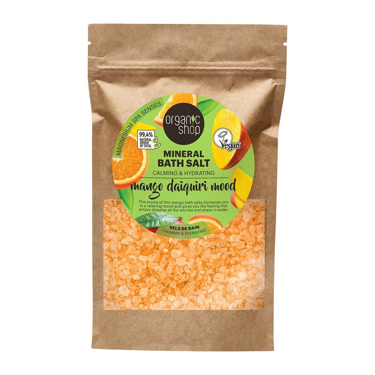 Organic Shop Sůl do koupele Mango Daiquiri (Mineral Bath Salt) 500 g