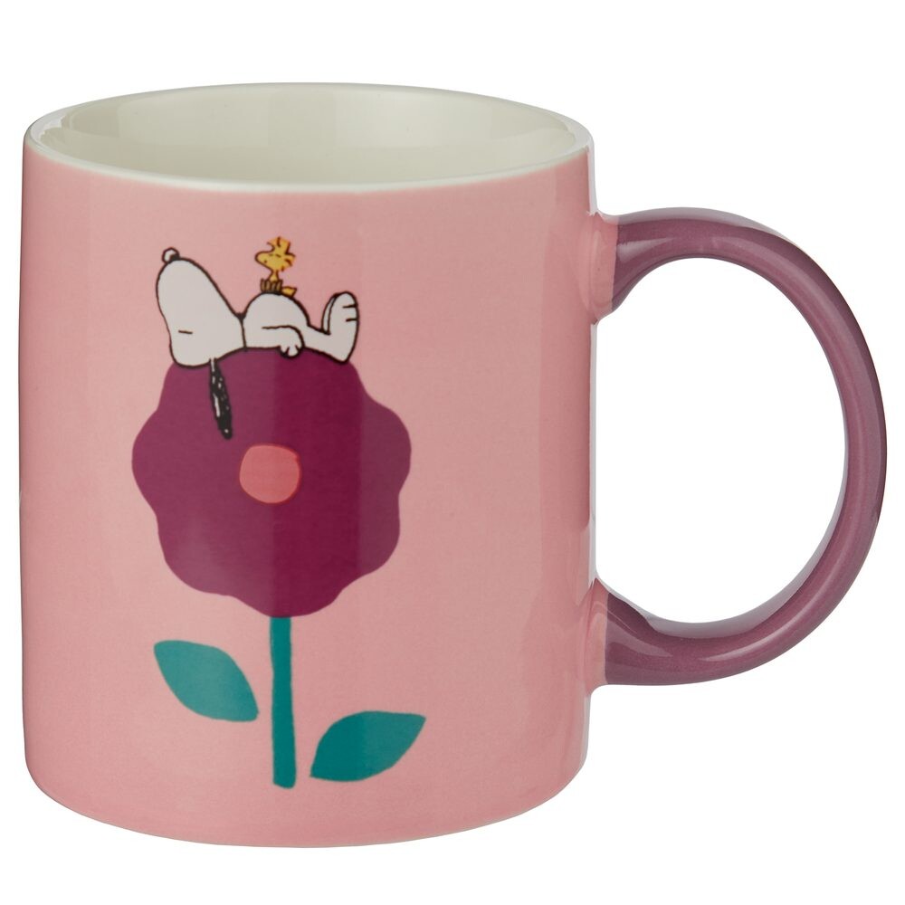PEANUTS Hrnek 380 ml - růžová