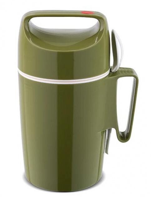 Termoska na jídlo se lžičkou Rotpunkt 850OL olivová, 850 ml