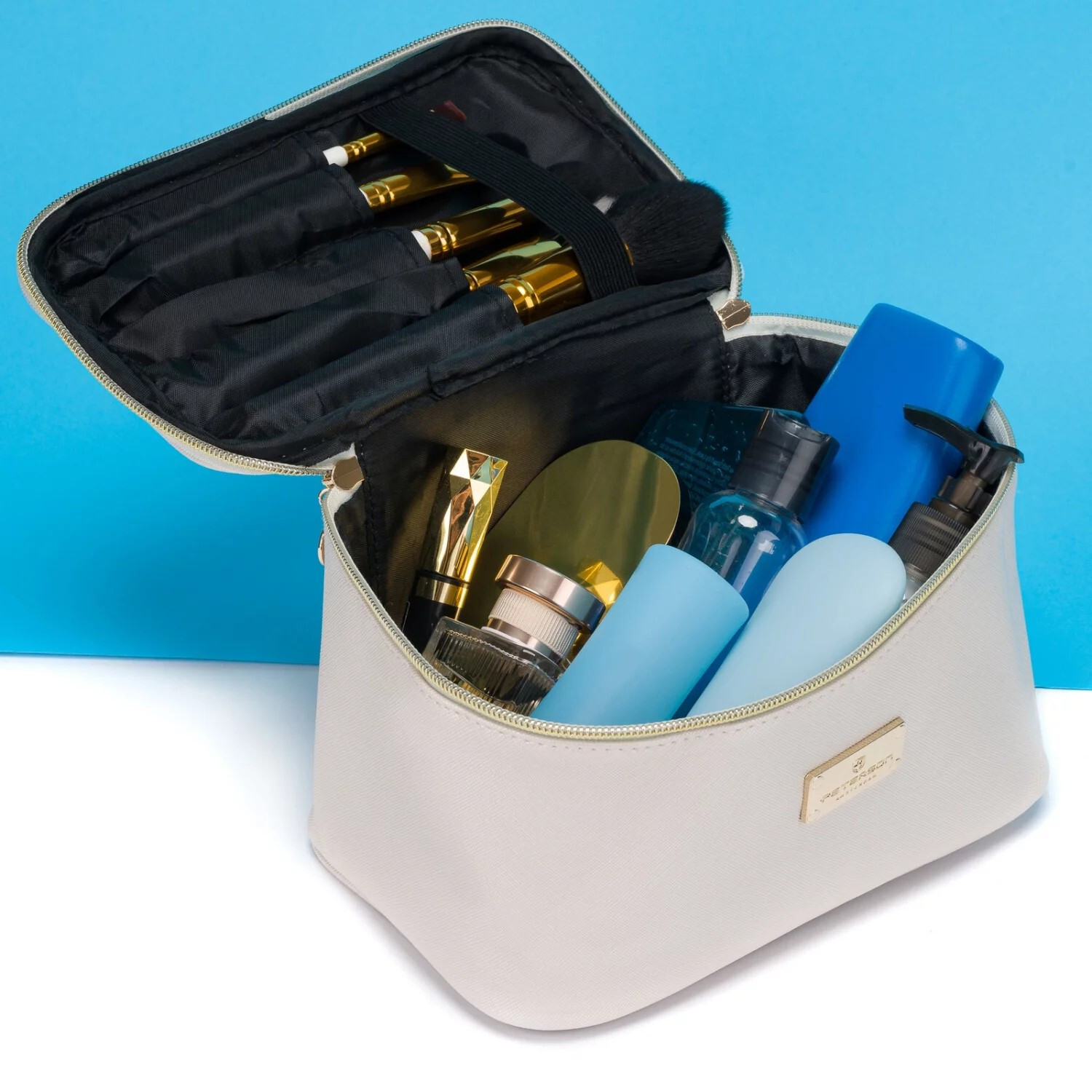 Trendy dámská kosmetická taška Peterson Seyle, krémová