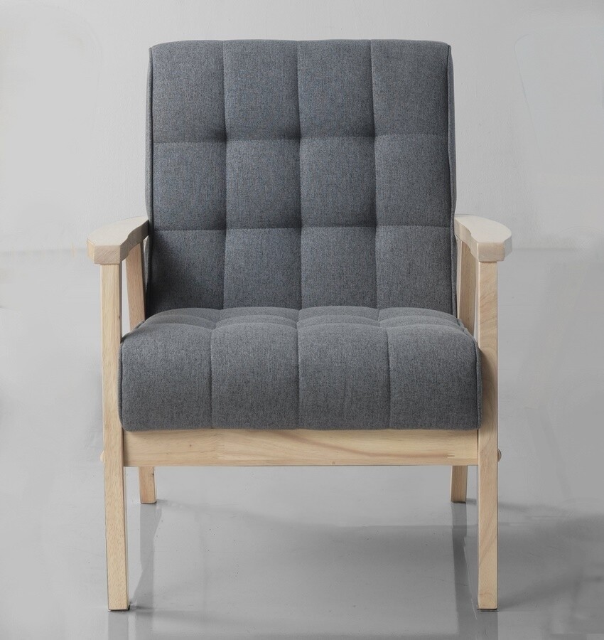 Křeslo PALAVAN, tmavě šedá/bílá lazura - II. jakost, POUZE OSOBNÍ ODBĚR