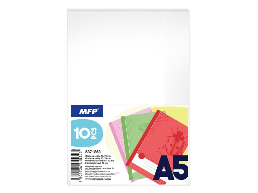 MFP 5371253 Obal na sešity A5 - set 10ks, 70mic