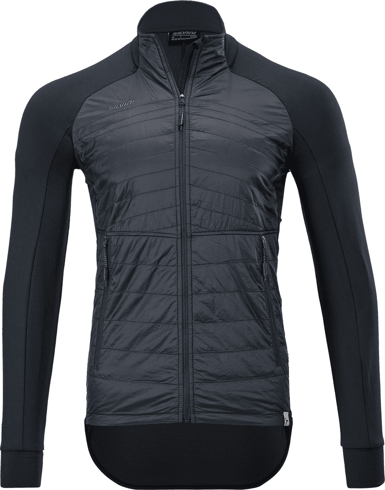 Pánská zateplená mikina silvini grado černá/šedá xxl