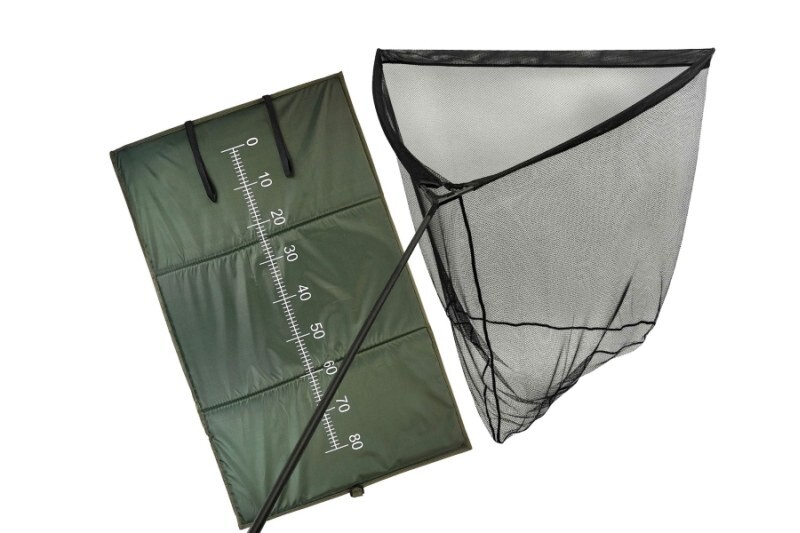 Podložka na ryby 100x60cm a kaprařský podběrák 42