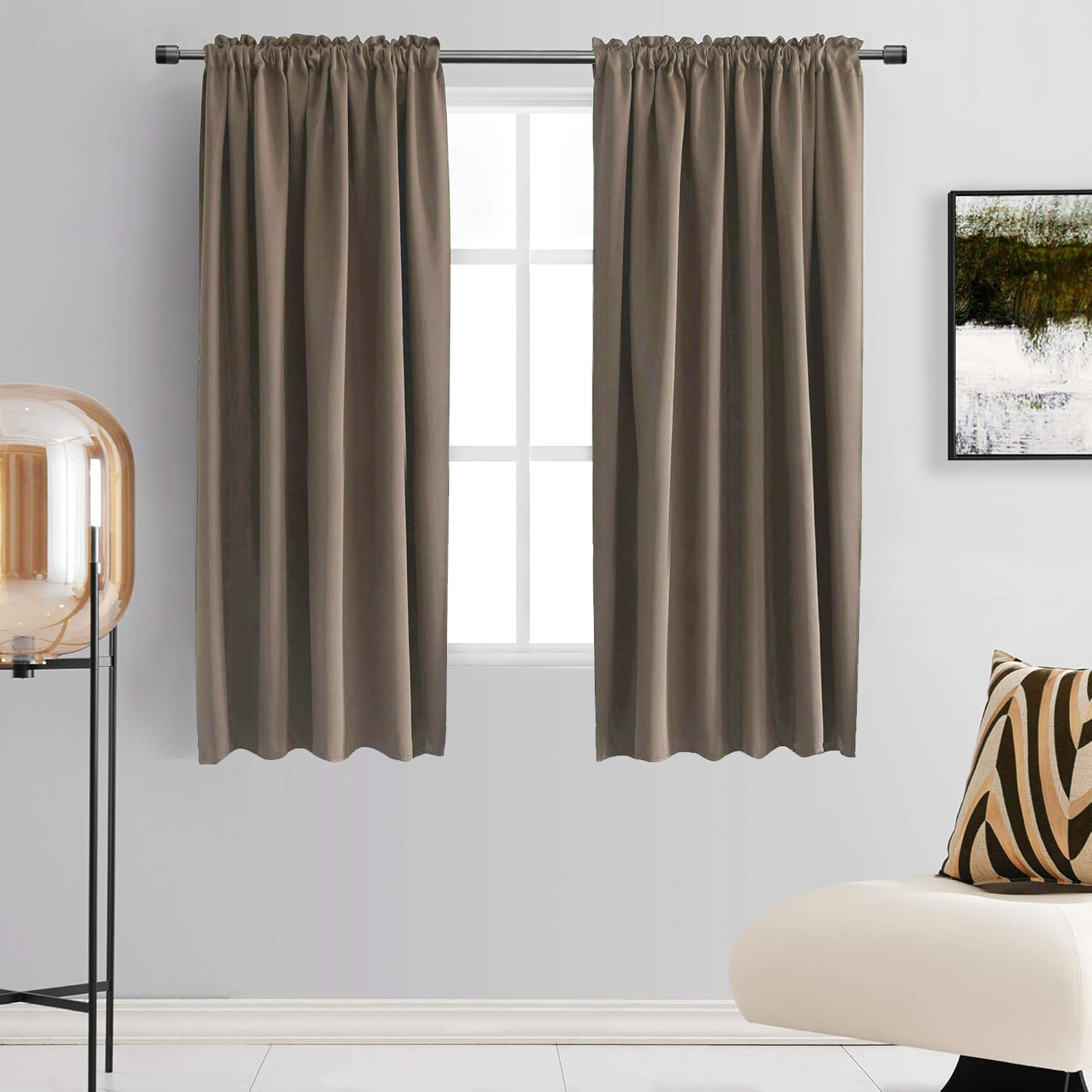 Zatemňovací závěs s řasící páskou