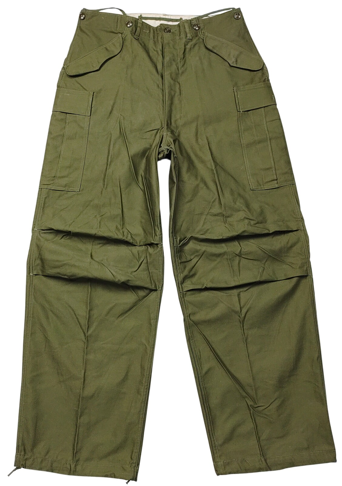 Kalhoty US M-51 polní bavlněné Korea (Trousers, Field, Cotton, O.G. 107, M-1951) originál Vyberte velikost: Small-Regular