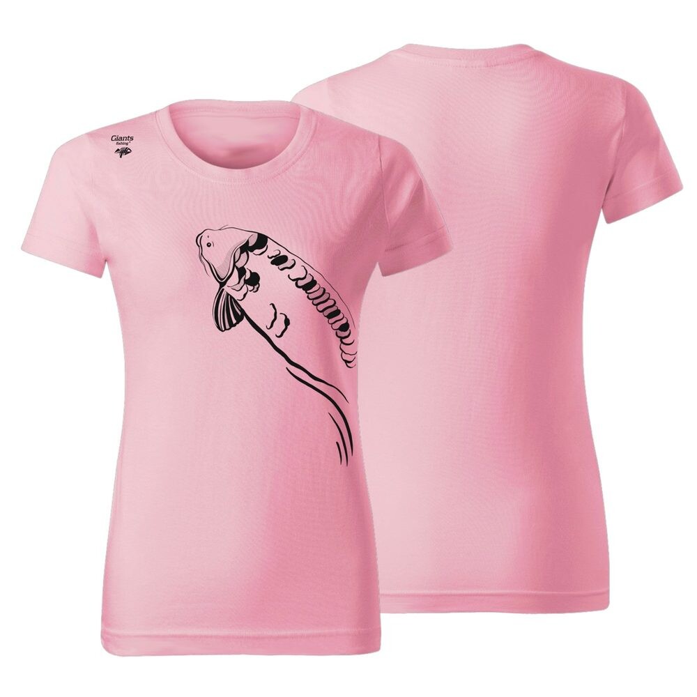 Giants fishing Tričko dámské růžové Plavající kapr - vel. L
