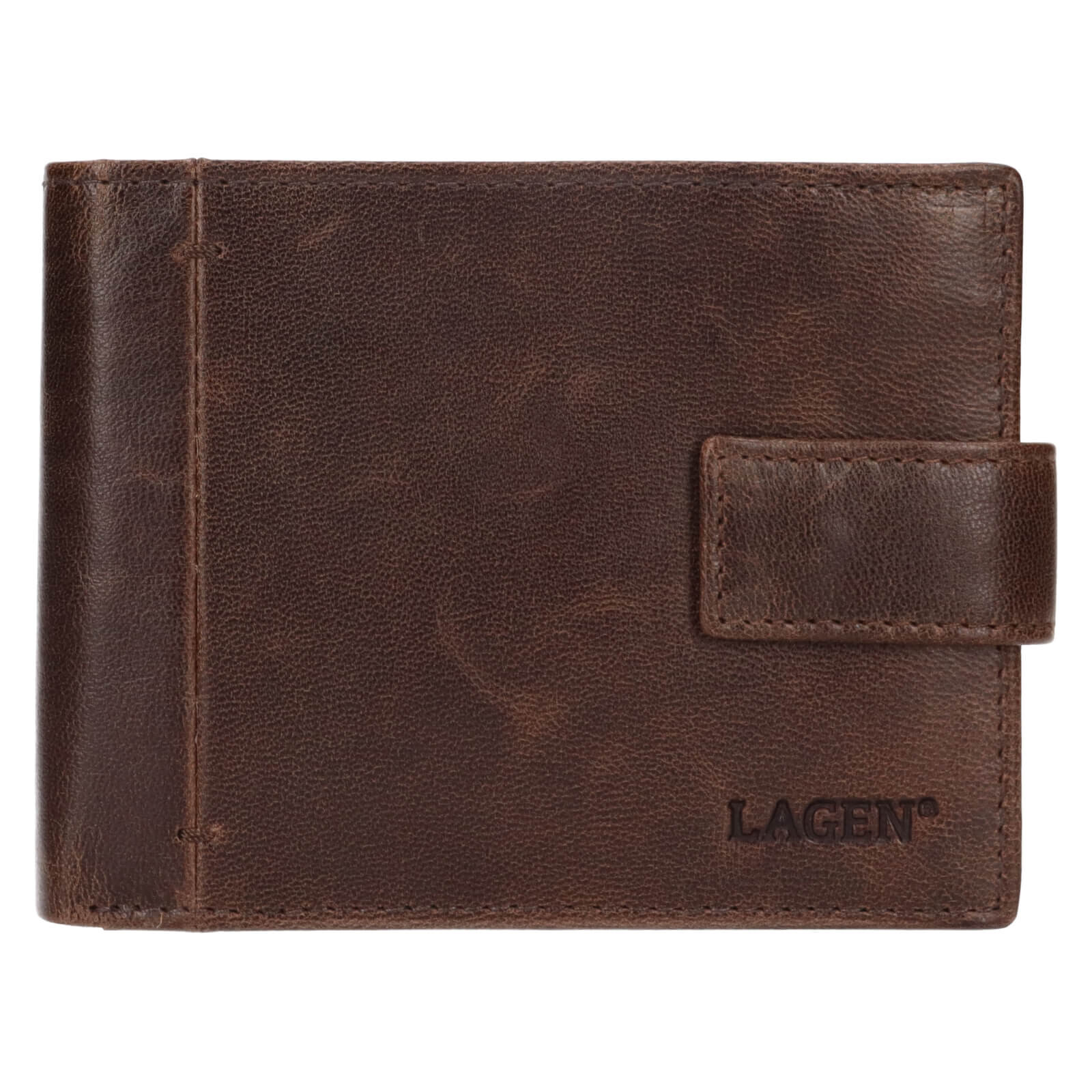 Pánská kožená peněženka Lagen Bojan - hnědá