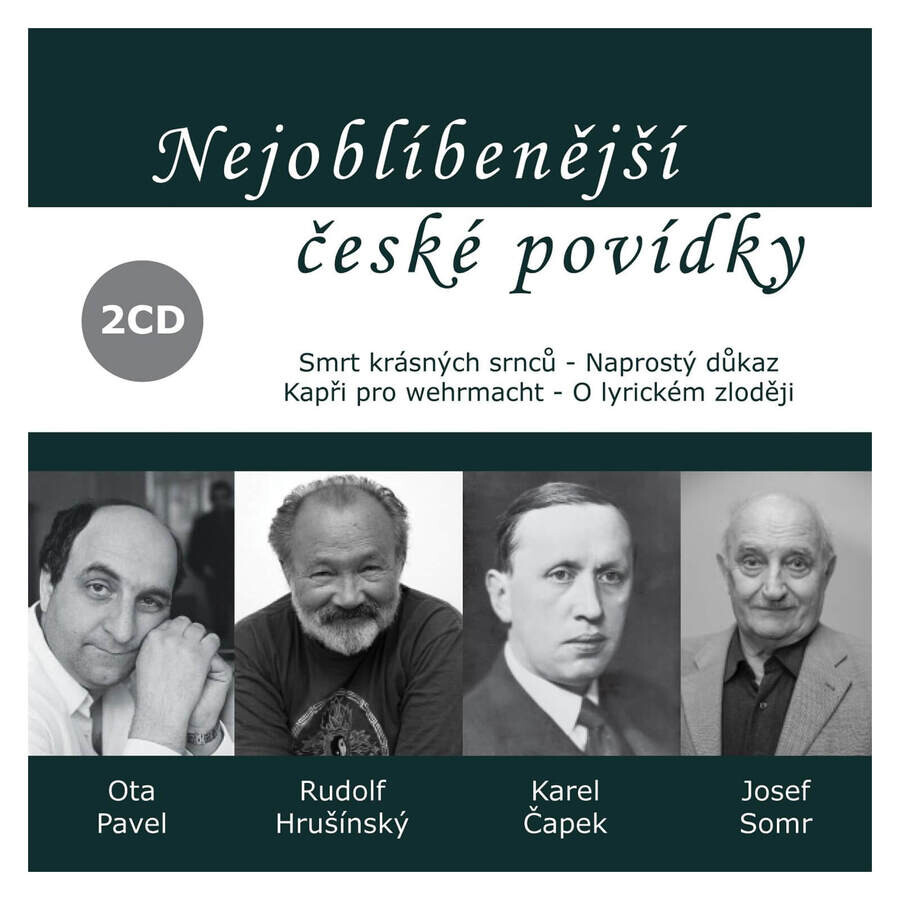 Nejoblíbenější české povídky (Ota Pavel-Karel Čapek-Různí interpreti) (2 CD)