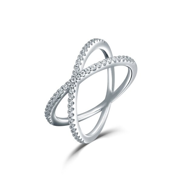 Prsten se syntetickými kameny 126-386-080B 53