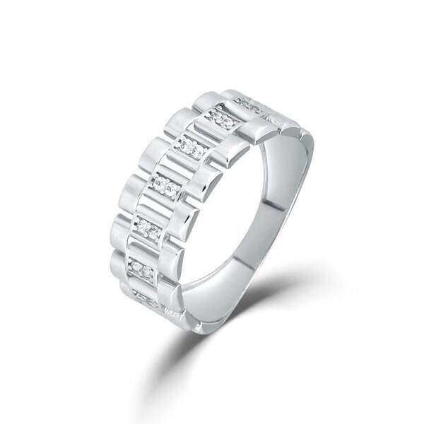 Prsten se syntetickými kameny 326-578-3181 59-2.55g