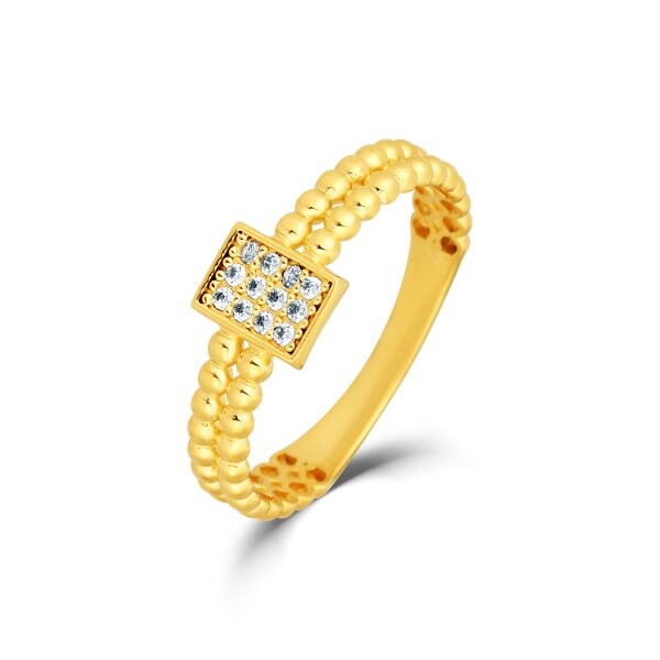 Prsten se syntetickými kameny 226-578-0258 52-1.80g