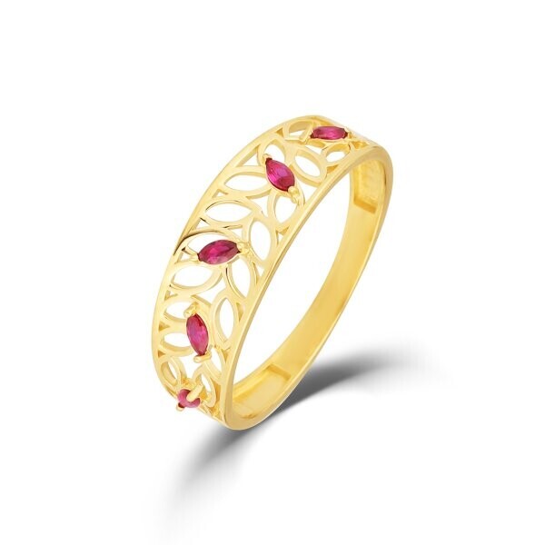 Prsten se syntetickými kameny 226-578-1250 50-1.50g