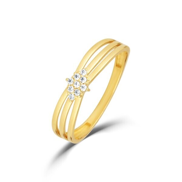 Prsten se syntetickými kameny 226-578-1249 53-1.35g