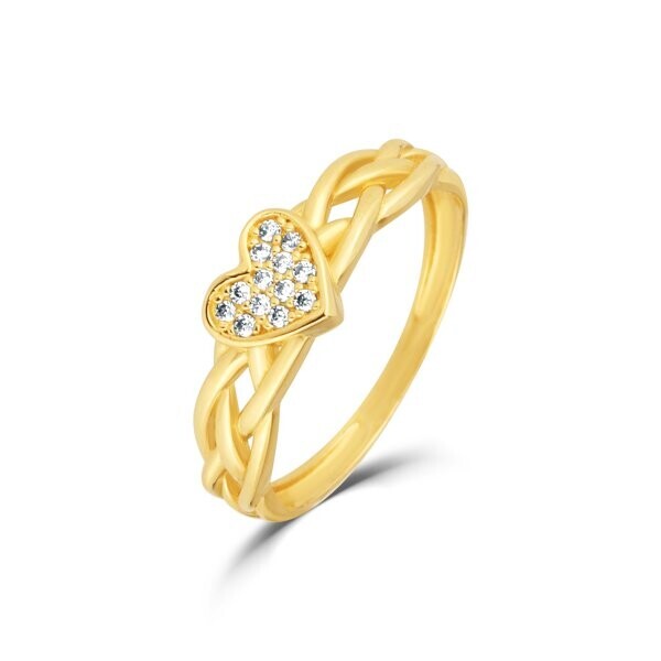 Prsten se syntetickými kameny 226-578-2128 56-2.00g