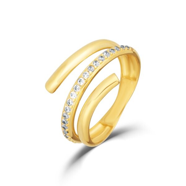 Prsten se syntetickými kameny 226-578-0195 53-1.80g