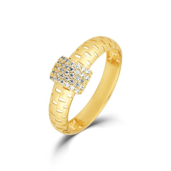 Prsten se syntetickými kameny 226-578-0716 52-2.25g