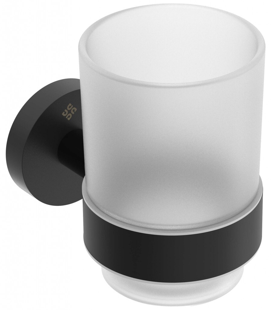 DEANTE Jasmin černá sklenička nástěnná  ADJ_N911