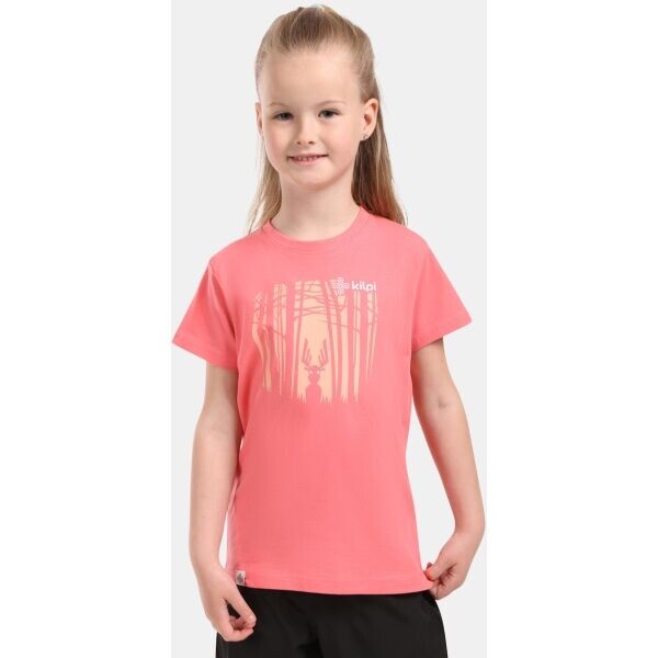 KILPI MALGA Dívčí bavlněné tričko, růžová, velikost