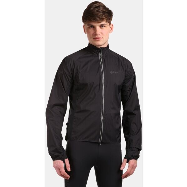 KILPI TIRANO Pánská lehká běžecká bunda, černá, velikost XXXL