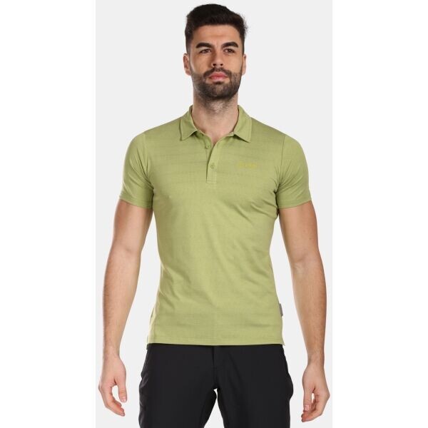 KILPI OLIVA Pánské funkční polo tričko, zelená, velikost