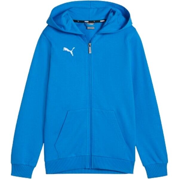 Puma TEAMGOAL CASUALS HOODED JACKET chlapecká mikina, modrá, velikost
