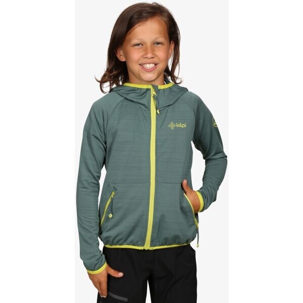KILPI MEMPHIS Chlapecká lehká sportovní mikina, khaki, velikost