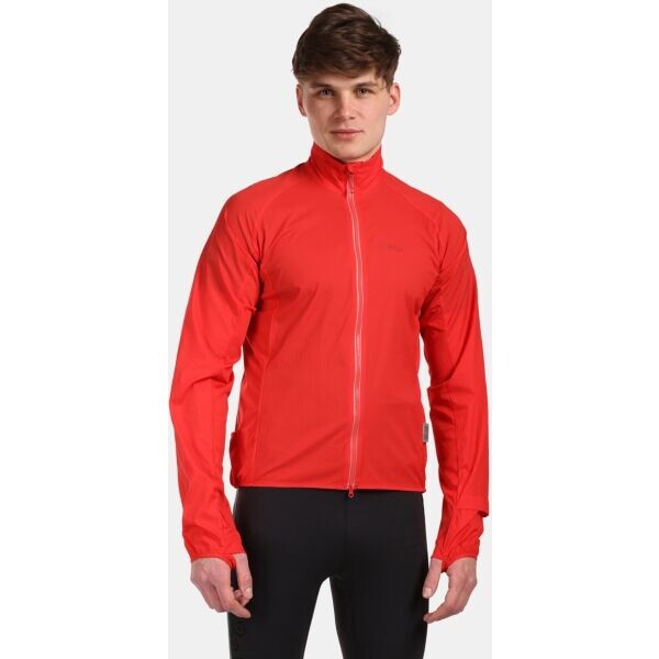 KILPI TIRANO Pánská lehká běžecká bunda, červená, velikost