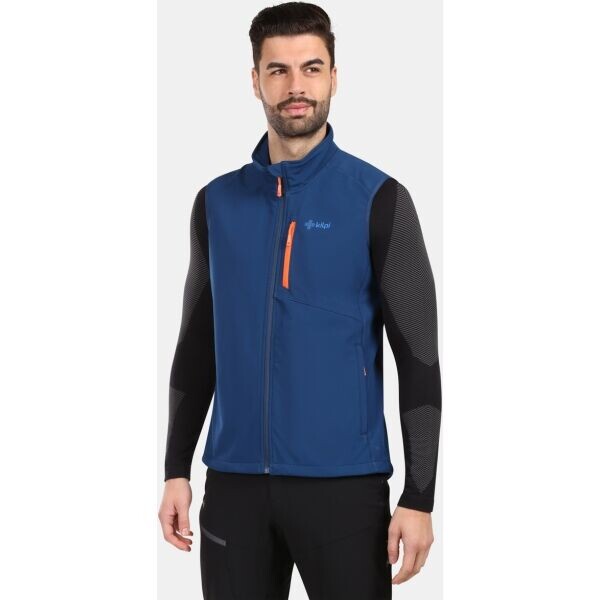 KILPI NOIL Pánská softshellová vesta, tmavě modrá, velikost