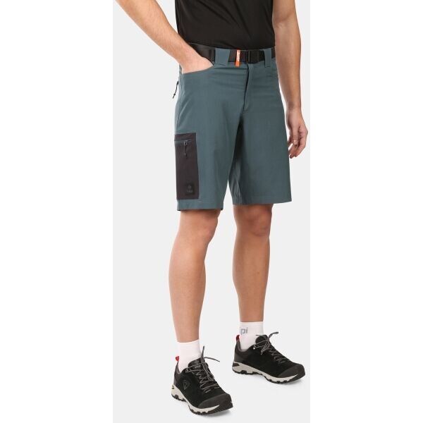 KILPI NAVIA Pánské outdoorové kraťasy, tmavě zelená, velikost