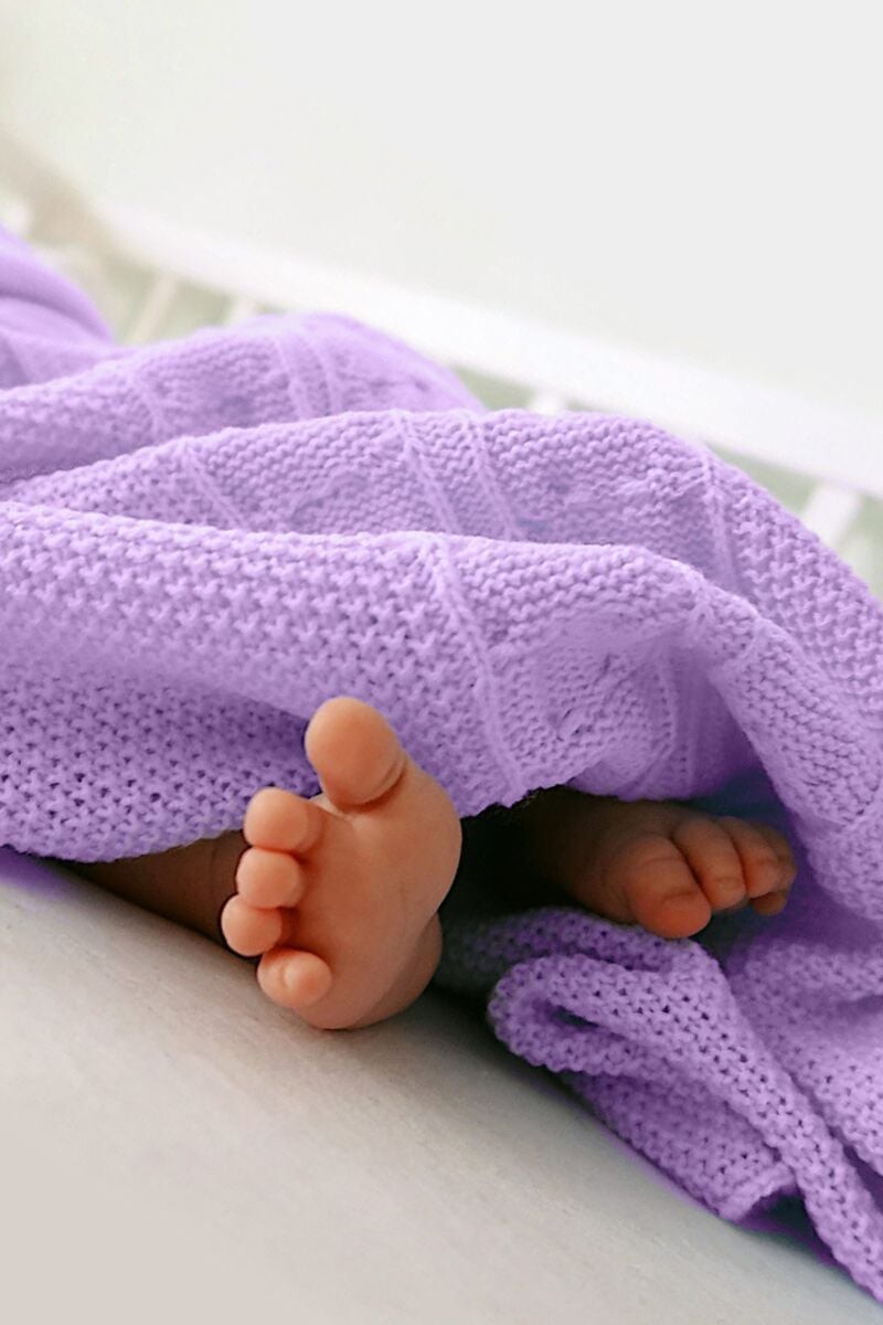 Detská fialová deka K002 90x90cm