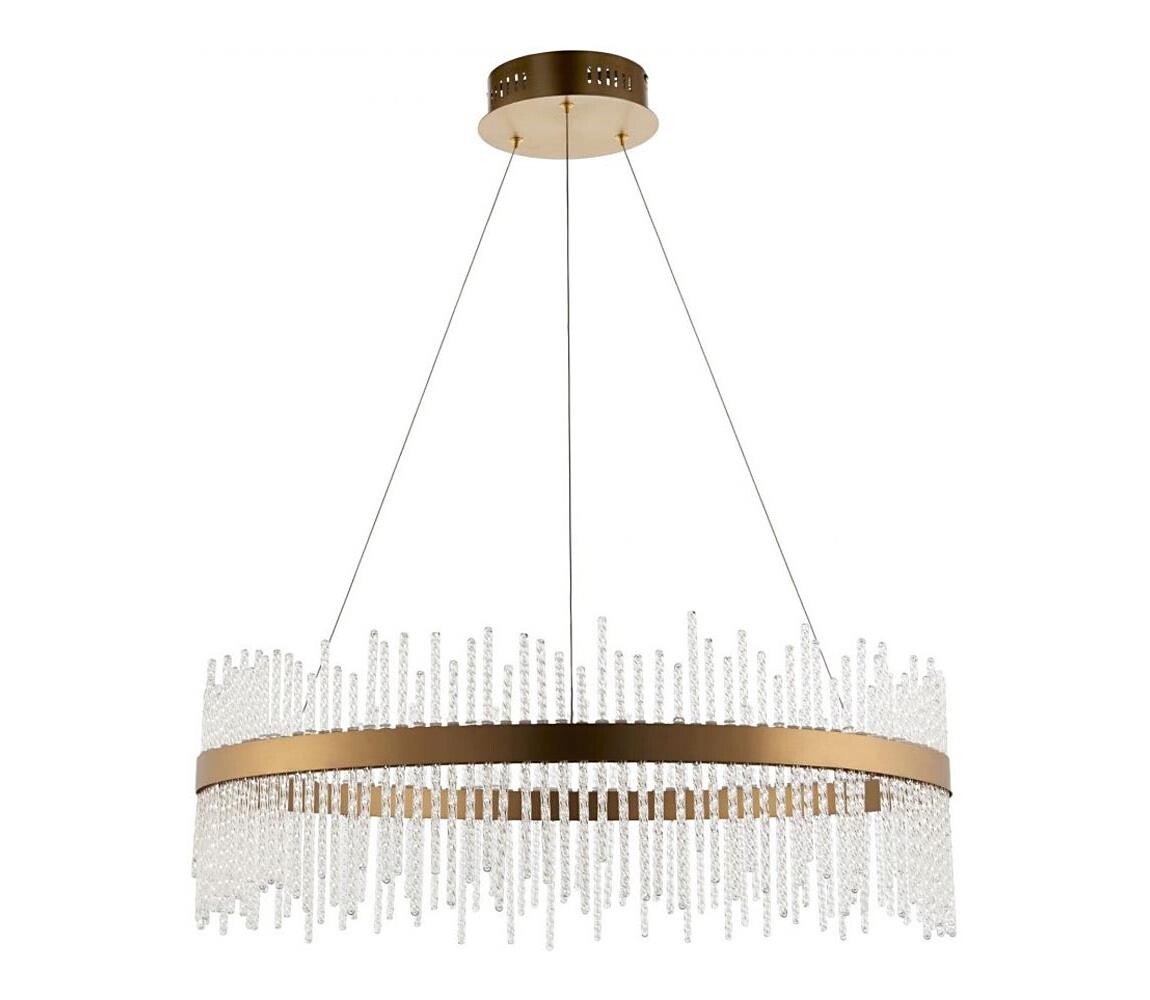 Endon Endon 81908 - LED Stmívatelný lustr na lanku ADRIEL LED/58W/230V 3000K zlatá