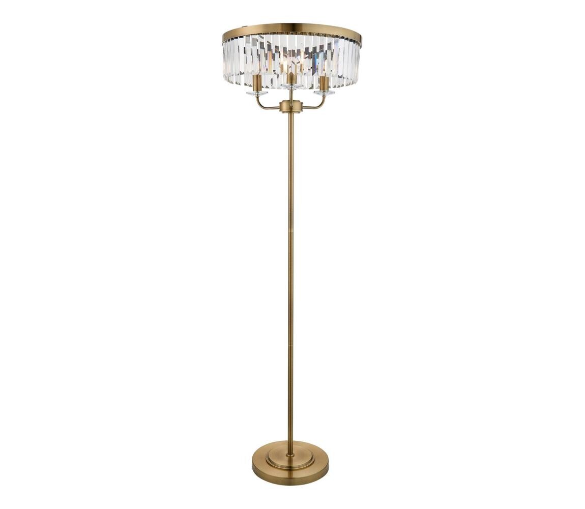 Endon Endon 110644 - Stojací lampa CHESTERFIELD 3xE14/6W/230V mosaz