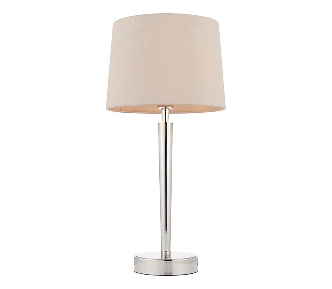 Endon Endon 72175 - Stolní lampa s USB portem SYON 1xE14/40W/230V lesklý chrom/béžová