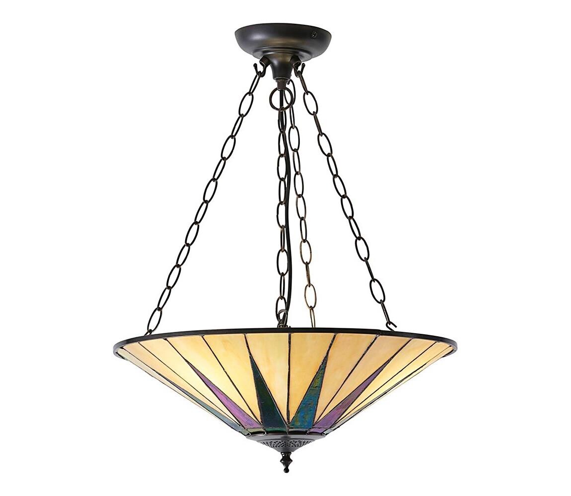 Endon Endon 70754 - Lustr na řetězu DARK STAR 3xE27/60W/230V pr. 49 cm