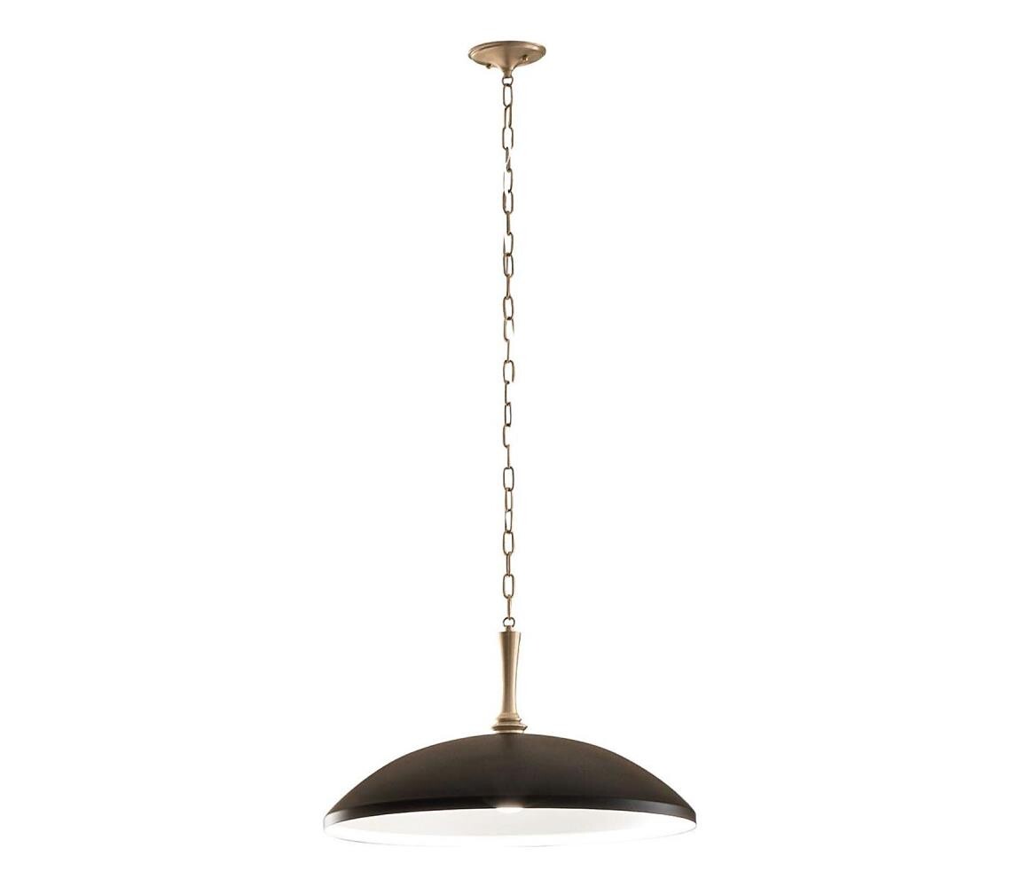 Elstead Kichler KL-DELAROSA-P-BK - Lustr na řetězu DELAROSA 1xE27/60W/230V černá/mosaz