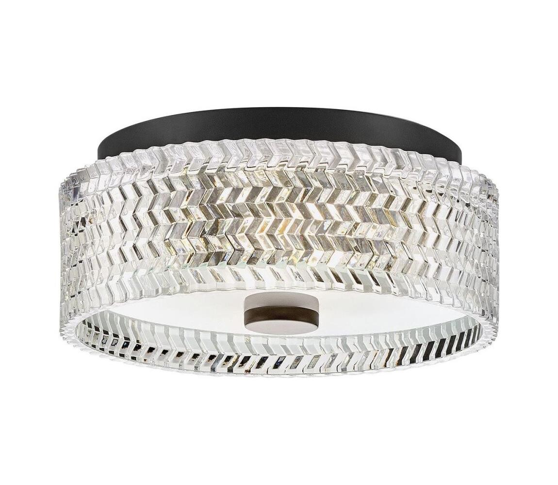 Elstead Hinkley HK-ELLE-F-S-BK - Stropní svítidlo 2xE27/60W/230V pr. 30,5 cm černá