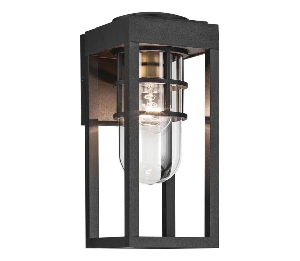 Elstead Kichler KL-HONE-S-BKT - Venkovní nástěnné svítidlo HONE 1xE27/60W/230V IP44