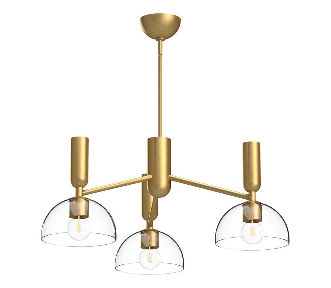 Elstead Alora Mood ALM-JUDE3-GD-CL - Lustr na tyči JUDE 3xE27/60W/230V mosaz